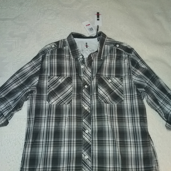 Men's plaid long sleeve shirt - Picture 3 of 5